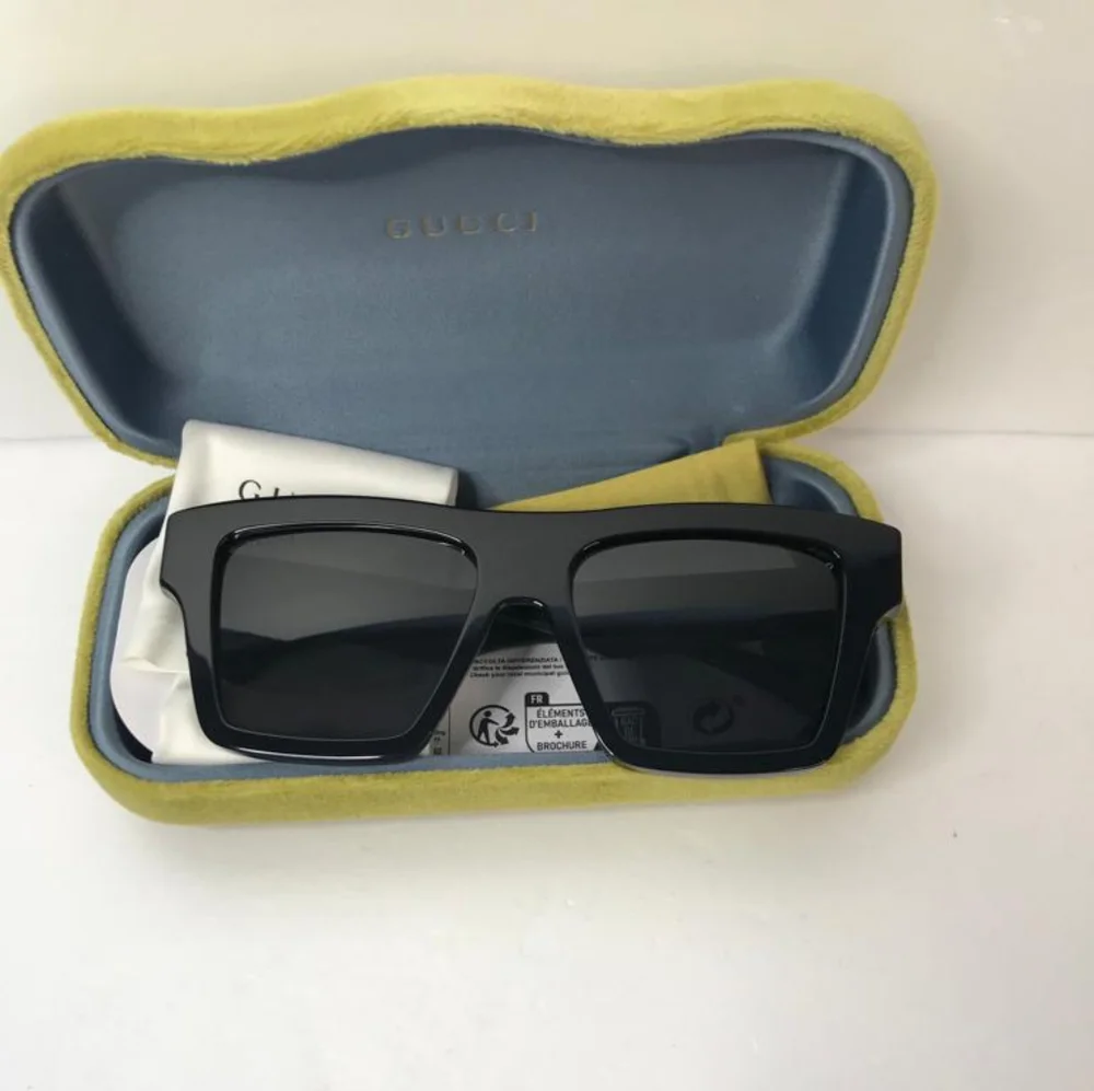 Original 💯BRAND NEW GUCCI GG0962S 009 Black/Green/Grey Unisex Sunglasses